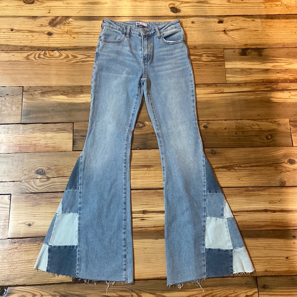 Size 3 Women’s patchwork flare jeans